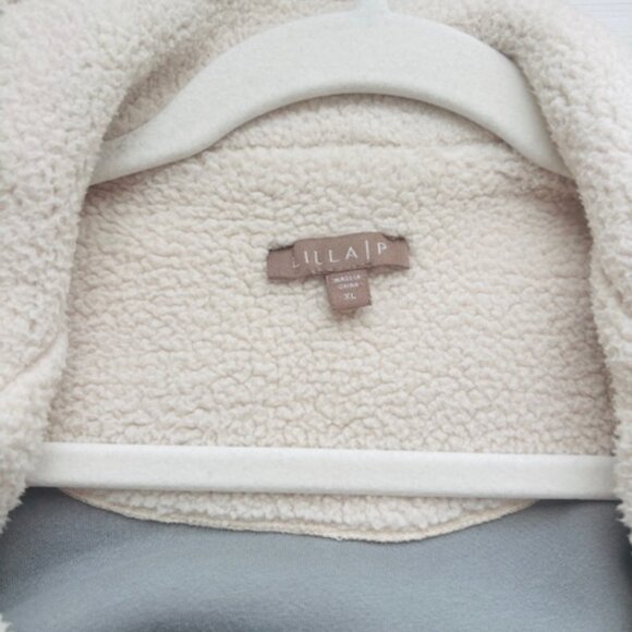 Anthropologie LILLA P SHERPA MOTO JACKET Size XL - Picture 8 of 9